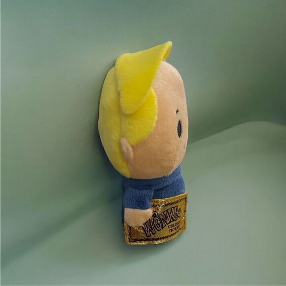 Itty Bittys Willy Wonka Collector Mini Charlie Golden Ticket Plush Stuffed - Picture 2 of 3